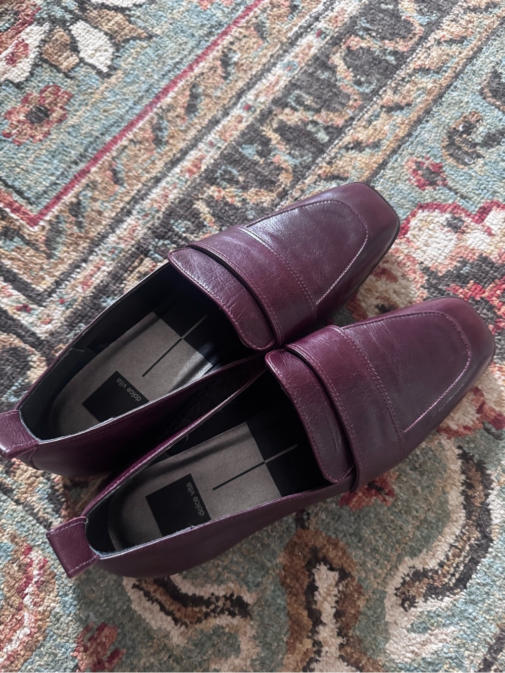 Dolce Vita Nygel Cranberry Leather Loafers - Brand New! - Picture 2 of 7